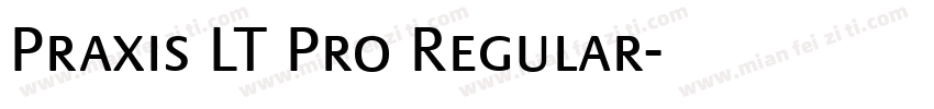 Praxis LT Pro Regular字体转换